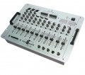 Mischpult DJ PA Mixer HOLLYWOOD 9-Kanal MX-6 silber