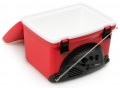 K�hltasche mit AM FM Radio Mini Cooler Match rot