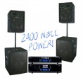 2400W Satellitensystem Boxen Verst�rker Subwoofer DJ-27
