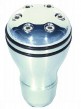 Schaltknauf, Alu/Stahl 6-teilig, 5x Adapter + Inbus