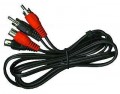 cinch-Verl�ngerung 10m stereo, Stecker-Kupplung