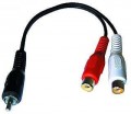 cinch-Stecker auf 2xcinch-Kupplung 0,2 m