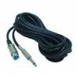PA-Verbindungskabel 5m XLR Kupplung - 6,3mm Klinke