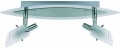 Halogen-Deckenbalken 2x40W G9 230V geb�rstetes Alu Glasmantel 538678