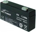 Bleiakku McPower 6V/1,3Ah LxBxH 98x25x52mm, 270g