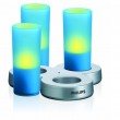 PHILIPS IMAGEO LED Windlicht Candle Light Set blau
