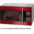 700 Watt Mikrowelle Bomann MWG 1965E Rosso