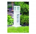 Steckdosens�ule 2-fach mit Leuchte max. 40W
