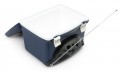 K�hltasche mit AM FM Radio Mini Cooler Match blau