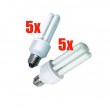 Energiesparlampen-Set 5x 9W + 5x 20W SLS-290