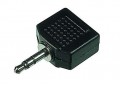 Klinke-Adapter 2x 3,5mm Kupplung auf 3,5mm Stecker