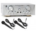 200W Heimkino Verst�rker HVA-200 si + 2x Mikrofon