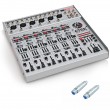 18-Kanal DJ Mischpult AD-1823 + 2x Adapterstecker