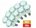 10er Pack LED-Strahler 15LEDs McShine E14 wei�