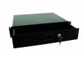 Rackschublade mit Snaplock u Schloss 3 HE 3010095B
