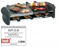 2 in 1 Raclette Grill Heisser Stein Bomann CB 1279