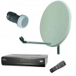 Set Sat-Sch�ssel Receiver Single LNB Sat-Anlage 2