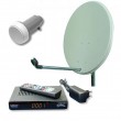 Set Sat-Sch�ssel Receiver Single LNB Sat-Anlage 3