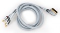 Audio/Video Kabel 3x Cinch Stecker - Scart Stecker 2,50m