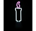 Neonfigur Neonlicht mit St�nder McVoice Kerze