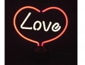 Neonfigur Neonlicht mit St�nder McVoice Love 346080