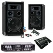 600W PA Anlage Boxen Lautsprecher USB SD MP3 Verst�rker Mischpult DJ-633
