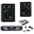1200W PA Party Musikanlage Boxen USB SD MP3 Verst�rker Mischpult DJ-637