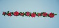 Weihnachtssterngirlande, rot, 180cm