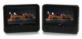 Tragbarer Auto DVD-Player USB 2x Monitor Denver MTW-746TWIN
