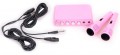 Karaoke Mixer inkl. 2 Mikrofone rosa K�nig HAV-KM10 PINK