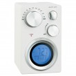Tragbares Kompakt-Radio Weckerfunktion Thermometer Dantax P-870 wei�
