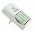Ladeger�t + 4x 1,6 V Ni-Zn AA Akkus Batterielader Aufladestation HQ-Charger1.6V