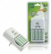 Ladeger�t + 4x 1,6 V Ni-Zn AA Akkus Batterielader Aufladestation HQ-Charger1.6V