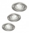 XQ-Lite Downlight 3'er Energiesparset Spots Leuchten Lampen CQ-970