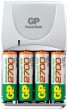 Akku-Ladeger�t Schnelllade-Funktion inkl 4x 2700mAh AA Akkus GP POWERBANK PB-M520