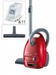 Staubsauger Teppichsauger 2300 Watt Teleskoprohr Siemens SIE-VS04G2301 rot