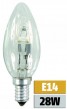 Halogen-Sparlampe Leuchte E14 Kerzenform 28W 2700K 345Lm warmwei� dimmbar 538395