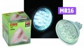 LED-Strahler Energiespar-Lampe Leuchte 12V 15 LEDs 35Lm wei� McShine MR16