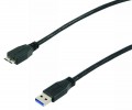 Computer USB-Verbindung 3.0 A-Stecker auf micro B-Stecker 1,8m PC Kabel 100038