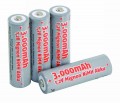 Mignon-Akku McFun 1,2V 3000mAh Typ AA NiMH Batterie 4er shrink Batterien 300136