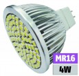 LED-Strahler MR16 12V 70 SMD 4W Leistungsaufnahme LEDs 400Lm wei� McShine LS-570