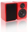 2-Wege Design Wandlautsprecher PAAR Boxen 120 Watt Lenco SP-400 rot