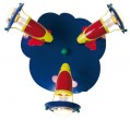 Kinderzimmerlampe Metall bunt Wandlampe Deckenleuchte 3x40W Globo FUN 54390-3