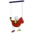 Bunte Kinder Deckenleuchte H�ngeleuchte Pendelleuchte ESTO Holz Texas Cowboy 56272