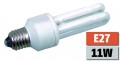 Energiesparlampe 230V 11W 2 R�hren 535Lm McShine E27 538044