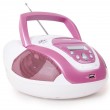 Tragbares CD/MP3-Radio USB Musikanlage AEG SR 4339 rosa