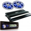2400W Auto Hifi Anlage Endstufe LED-Lautsprecher CD MP3 USB Bluetooth Radio CAR-426