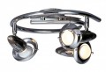 Deckenlampe Deckenleuchte Metall Nickel Chrom Licht Lampe Globo Lord 5434-3