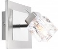 Wandleuchte Spot Wandlampe W�rfel Kristall Chrom Wandspot Globo 56443-1