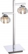 Tischlampe Schreibtischlampe Leselampe Leuchte Chrom Kristall Globo 5692-2T